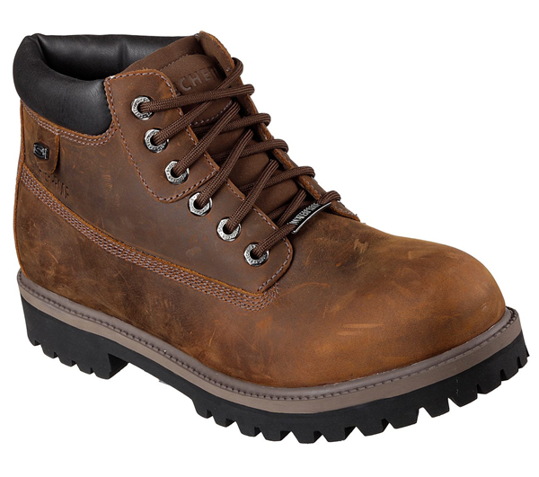 Skechers Men Boots: Verdict Brown