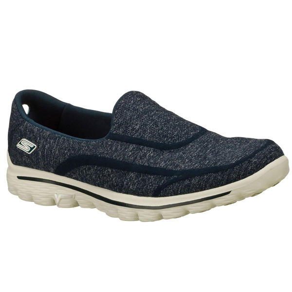 Skechers Women GOwalk 2 - Super Sock Navy/Gray