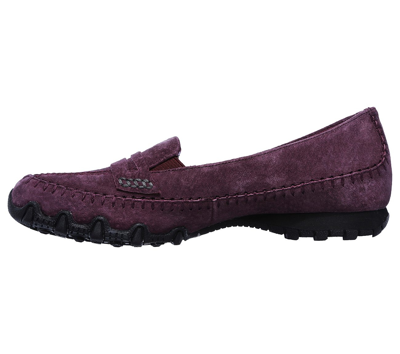 Skechers Women Relaxed Fit: Bikers - Penny Lane Burgundy