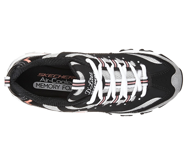 Skechers Women D'Lites - New Journey Black/White/Gray