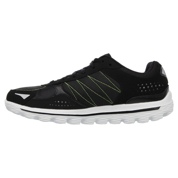 Skechers Men Extra Wide Fit (4E) Shoes - Flash DNA Black/Lime