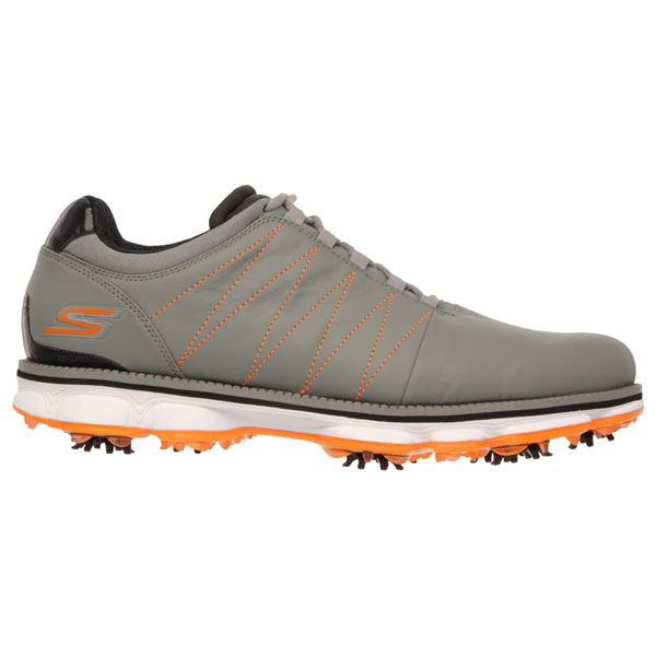 Skechers Men Extra Wide Fit (4E) Shoes - Matt Kuchar Official Gray/Orange