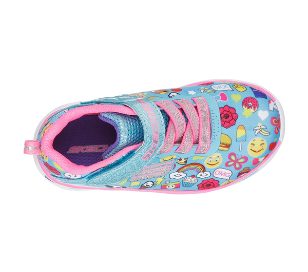 Skechers Girls S Lights: Litebeams - Feelin It Turquoise/Multi