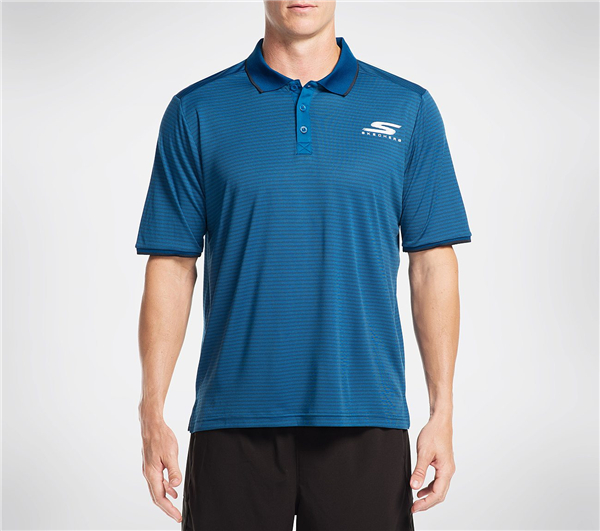 Skechers Men GO Golf Torrey Pines Polo Shirt Navy