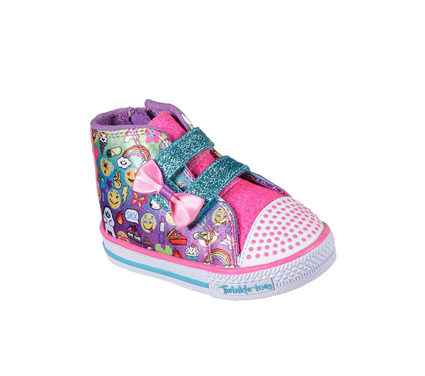 Skechers Girls Twinkle Toes: Shuffles - Crawlin Days Multi