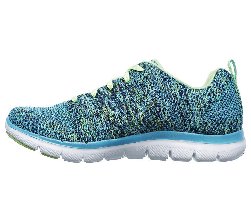 Skechers Women Flex Appeal 2.0 - High Energy Blue/Lime