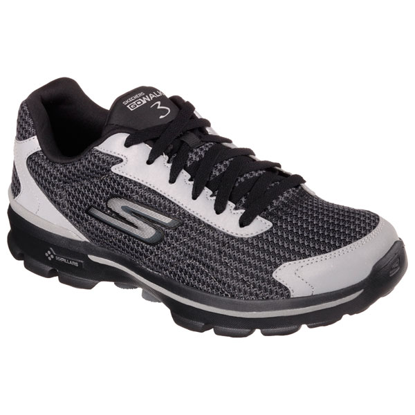 Skechers Men Extra Wide Fit (4E) Shoes - Reflective Black/Silver
