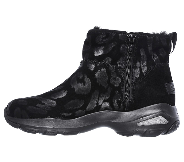Skechers Women D'Lites Ultra - Leopard Black