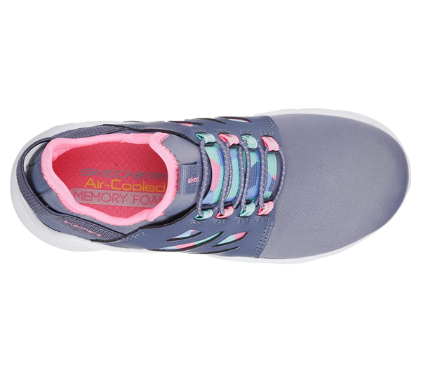 Skechers Girls Street Squad Black/Hot Pink