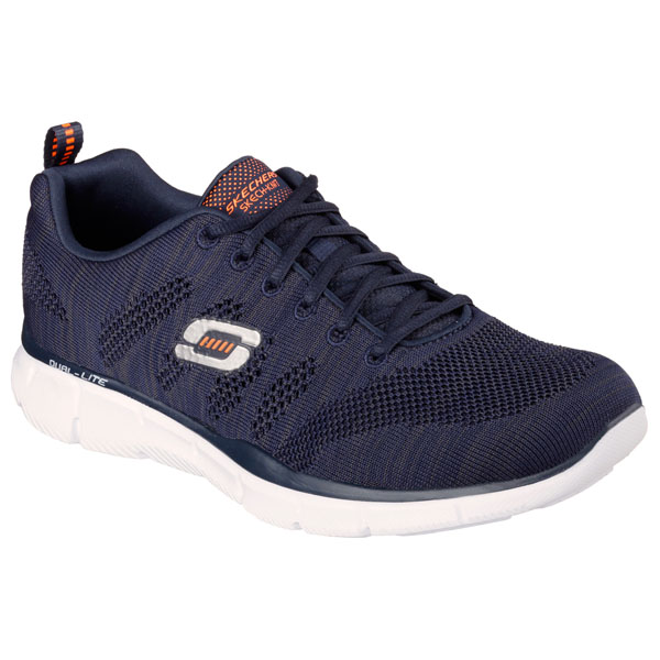 Skechers Men Wide Fit (2E) Shoes - Mental Clarity Navy