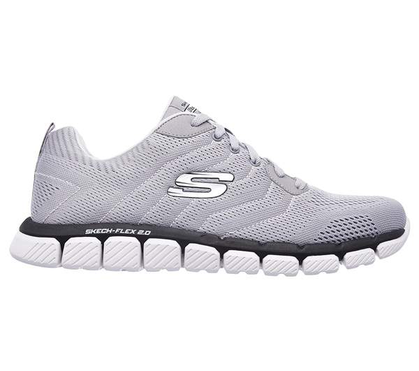 Skechers Men Skech-Flex 2.0 - Milwee Light Gray/Black