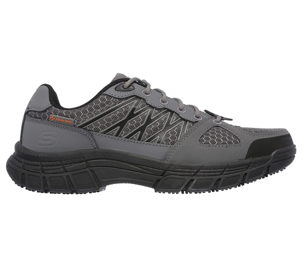Skechers Men Work: Relaxed Fit Conroe - Dierks ESD Gray/Black