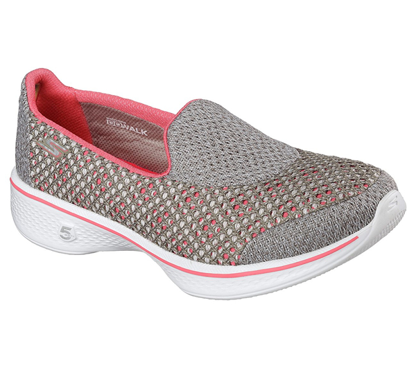 Skechers Women GOwalk 4 - Kindle Taupe/Silver