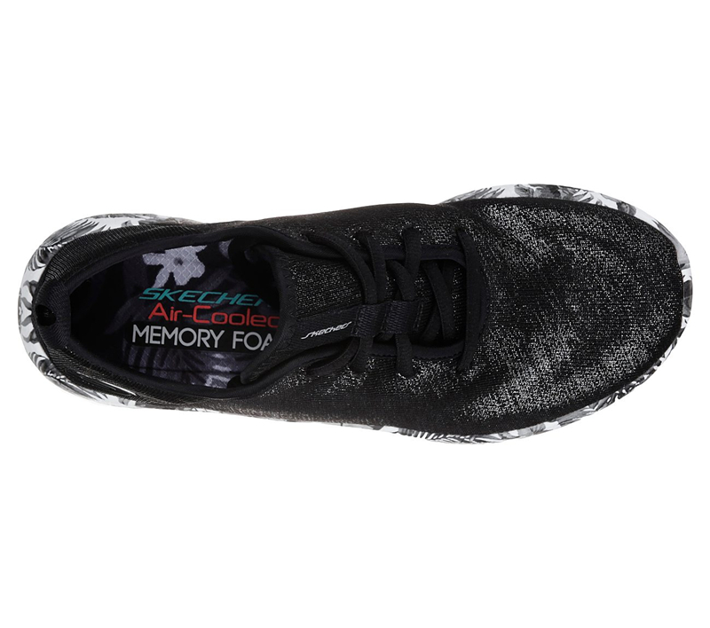 Skechers Women Burst - Fine Vines Black/White