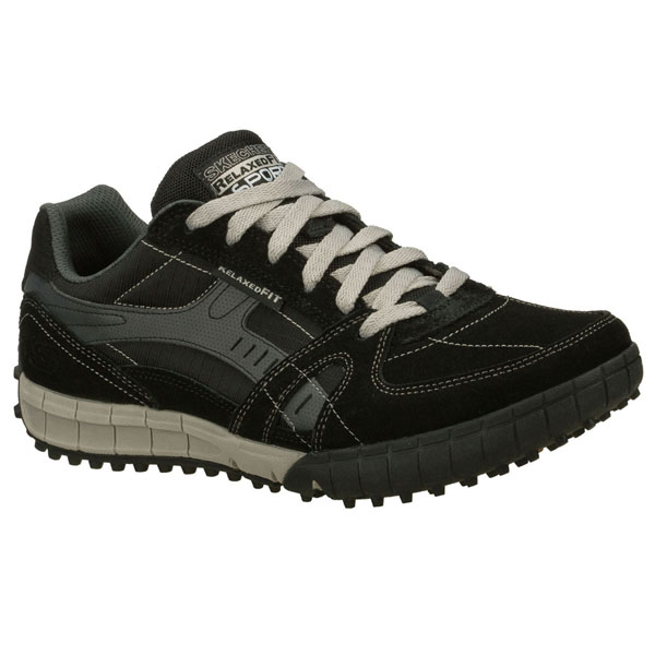 Skechers Men Extra Wide Fit (4E) Shoes - Floater Black/Gray