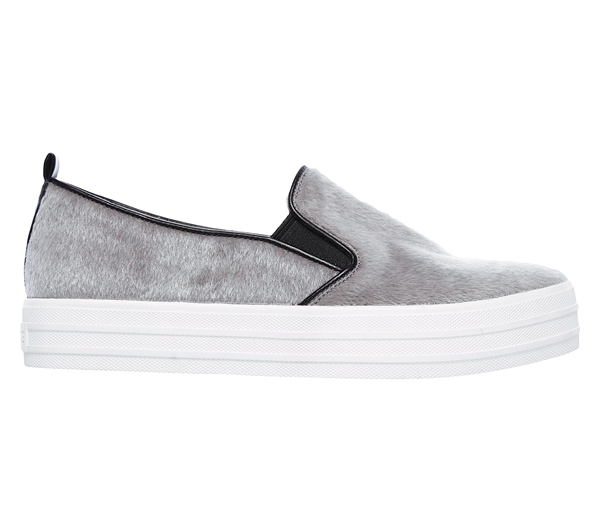 Skechers Women Double Up - Faux Real Gray