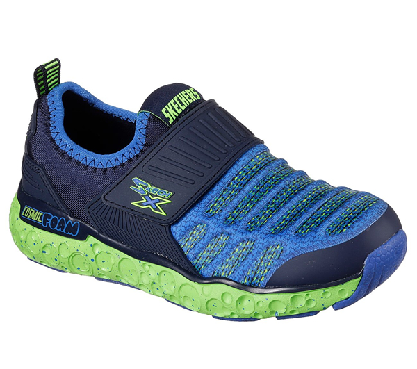 Skechers Boys Skech-X: Cosmic Foam - Portal Crusher Navy/Lime
