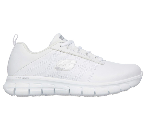 Skechers Women Work: Relaxed Fit Sure Track - Erath White