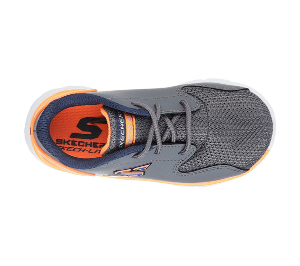 Skechers Boys Skech-Lite - Micropower Charcoal/Orange