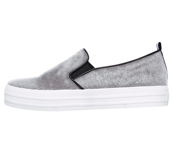 Skechers Women Double Up - Faux Real Gray