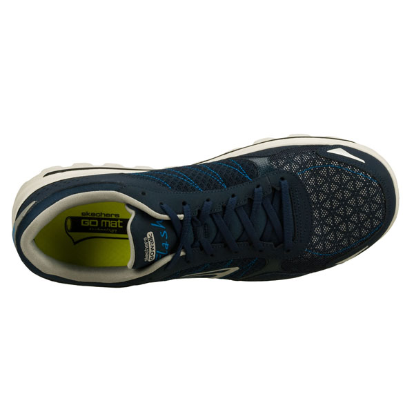 Skechers Men Extra Wide Fit (4E) Shoes - Flash Navy/Gray