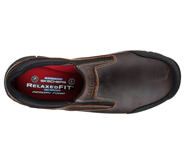 Skechers Men Work: Relaxed Fit Hartan - Ponus Dark Brown
