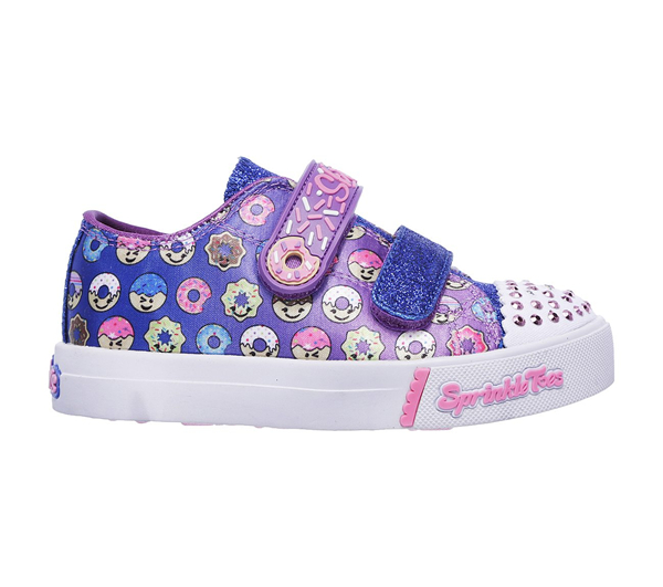 Skechers Girls Sprinkle Toes: Skippers - Sweet Somethin Black/Multi