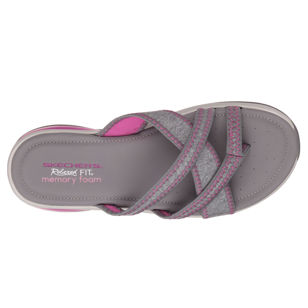 Skechers Women Relaxed Fit: Promotes - Excellence Gray/Pink