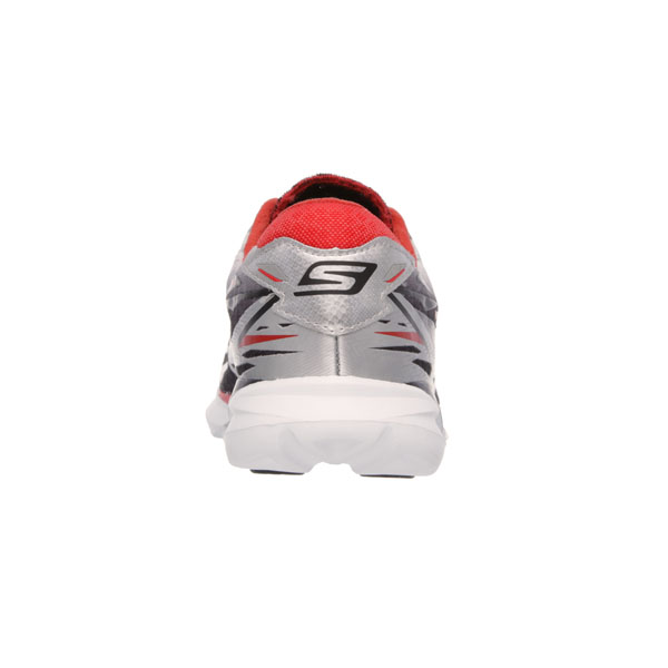 Skechers Men Extra Wide Fit (4E) Shoes - Speed Silver/Red