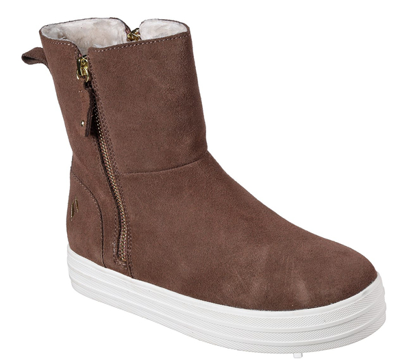 Skechers Women Double Up - Fall In Line Dark Taupe