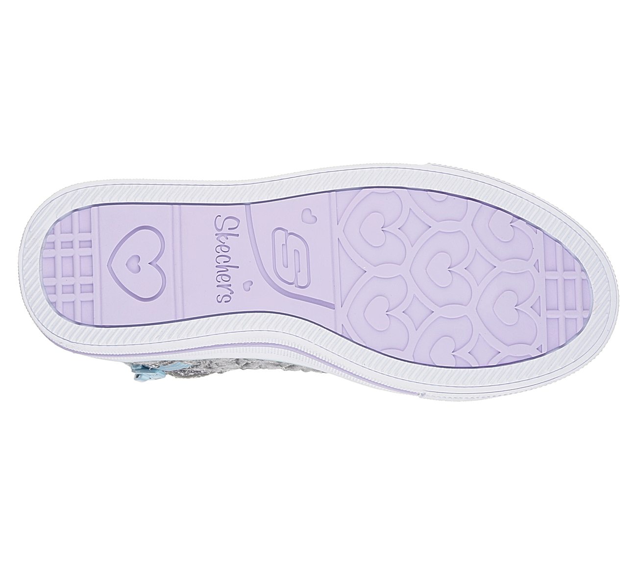 Skechers Girls Twinkle Toes: Shuffles - Twinkle Charm Gunmetal