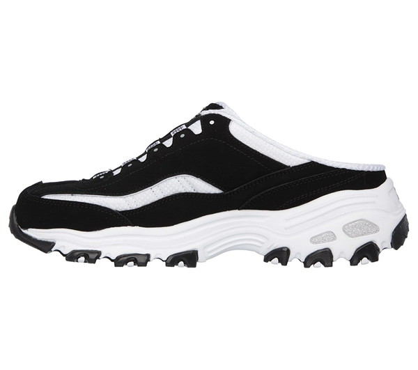 Skechers Women D'Lites - Set In Stone Black/White