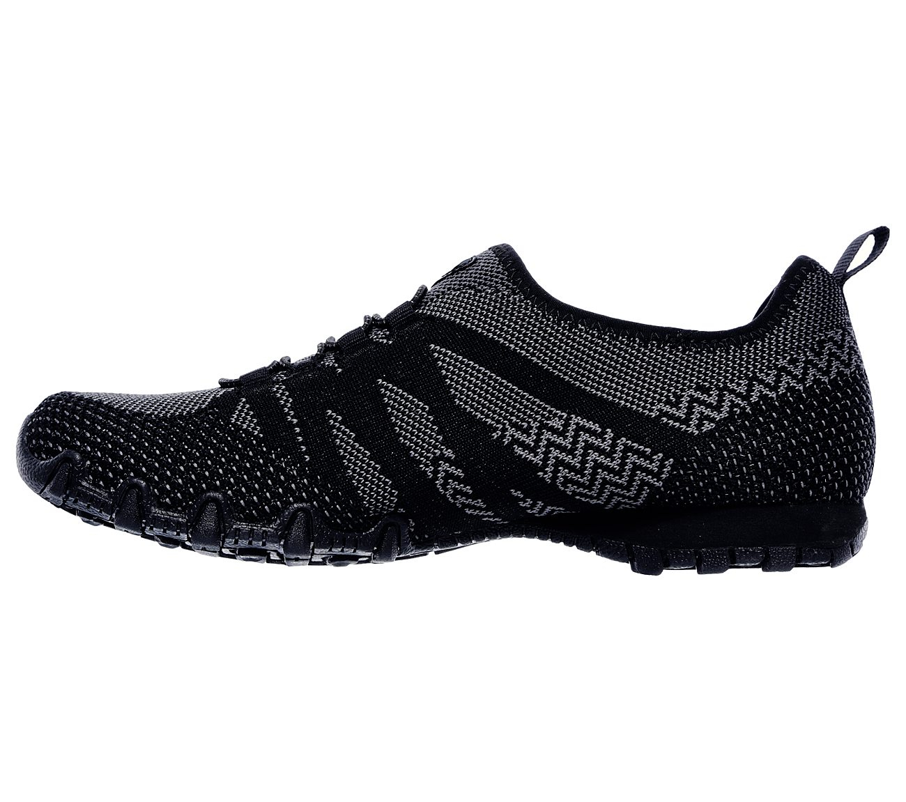 Skechers Women Relaxed Fit: Bikers - Get With Knit Black