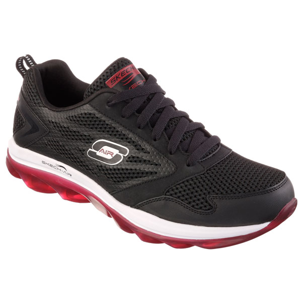 Skechers Men Extra Wide Fit (4E) Shoes - Black/Red
