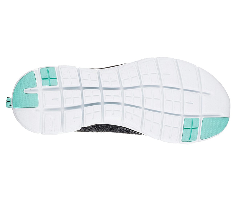 Skechers Women Flex Appeal 2.0 - High Energy Black/Aqua