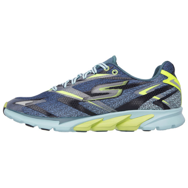 Skechers Men Extra Wide Fit (4E) Shoes - Navy/Lime