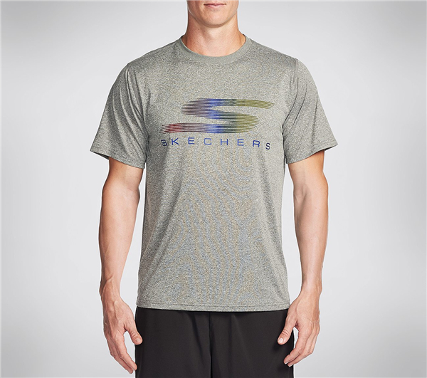 Skechers Men Trailblazer Tee Shirt Charcoal