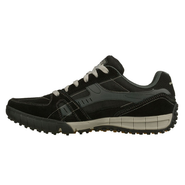 Skechers Men Extra Wide Fit (4E) Shoes - Floater Black/Gray