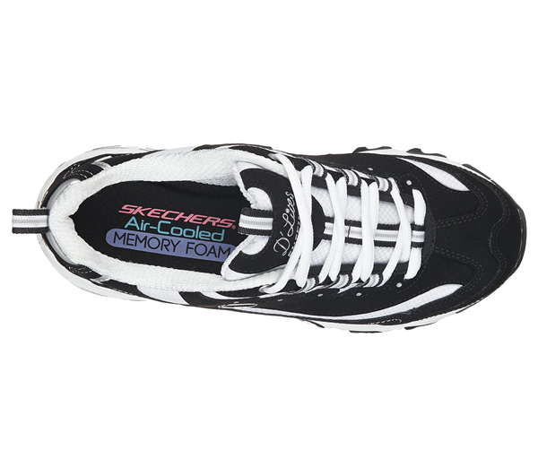 Skechers Women D'Lites - Biggest Fan Black/White