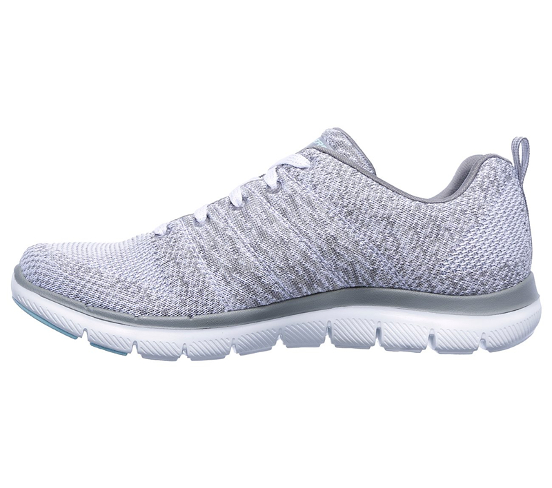 Skechers Women Flex Appeal 2.0 - High Energy White/Gray