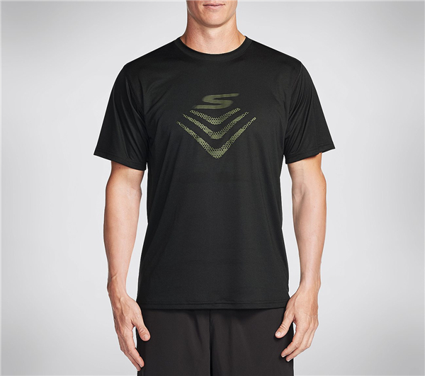 Skechers Men New Traction Tee Shirt Black
