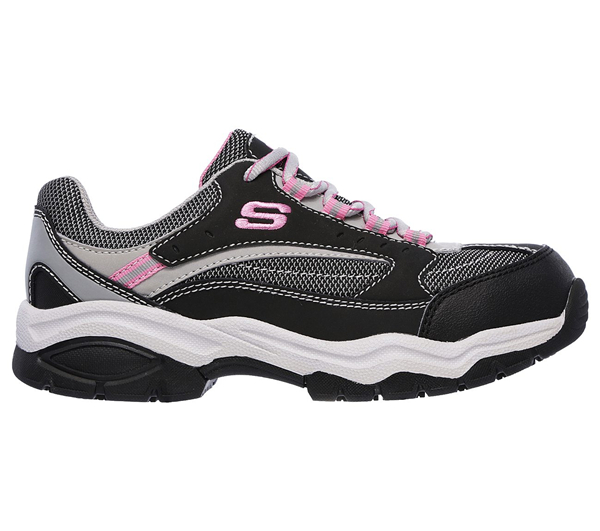 Skechers Women Work: Biscoe Black/Gray