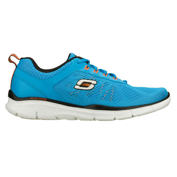 Skechers Men Wide Fit (2E) Shoes - Deal Maker Blue/Orange