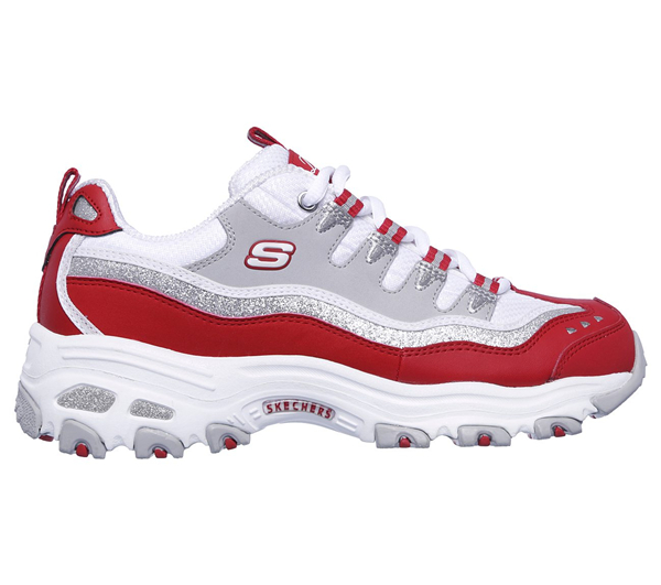 Skechers Women D'Lites - New Retro Red/White