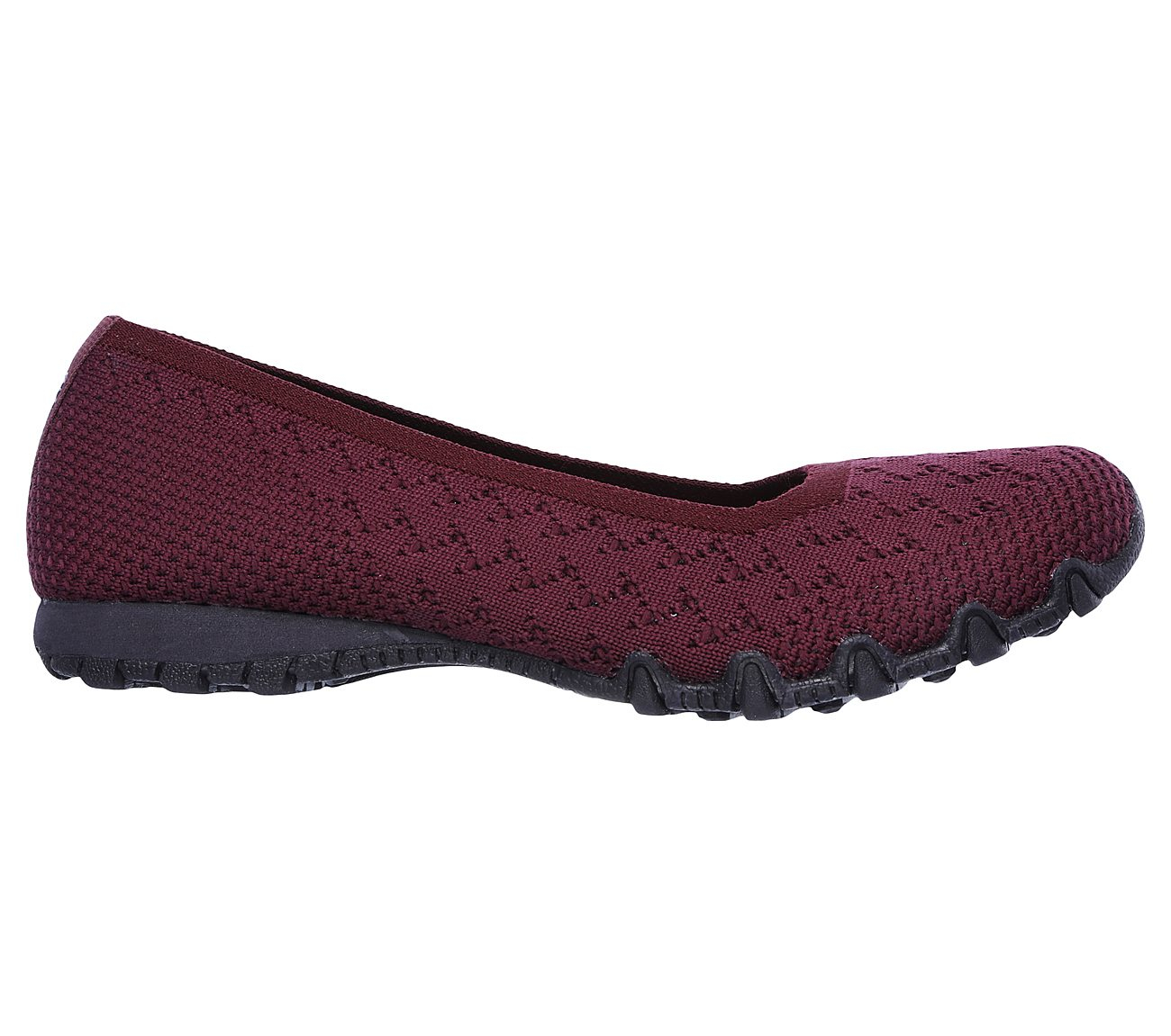 Skechers Women Relaxed Fit: Bikers - Witty Knit Burgundy