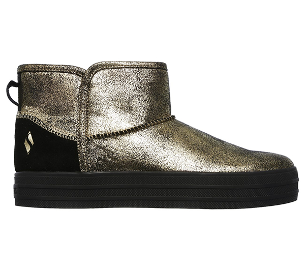 Skechers Women Double Up - Warm Shine Black/Gold