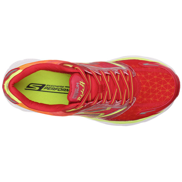 Skechers Men Extra Wide Fit (4E) Shoes - Ride Red/Lime