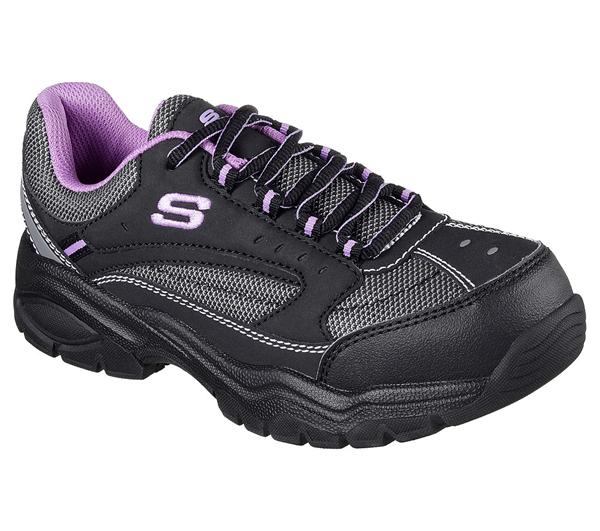 Skechers Women Work: Biscoe Black/Purple
