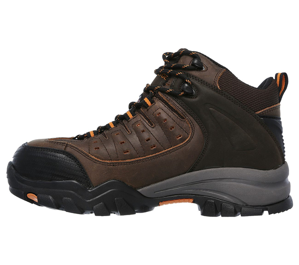 Skechers Men Work: Delleker - Lakehead Brown/Orange