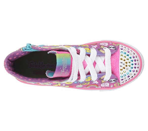 Skechers Girls Twinkle Toes: Shuffles - Chat Time Multi